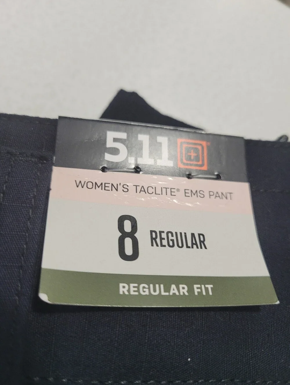 🔥New 2 Pairs 5.11 Women's Taclite EMS Blue Navy Size 8 Regular Pants EMT